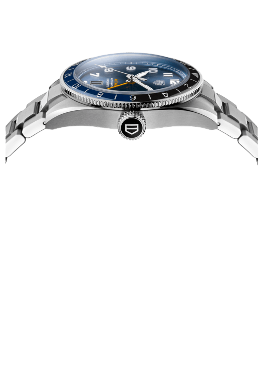 Tag Heuer Autavia Cosc GMT Automatic Blue Dial Silver Steel Strap Watch for Men - WBE511A.BA0650 Buy Now By Tag Heuer