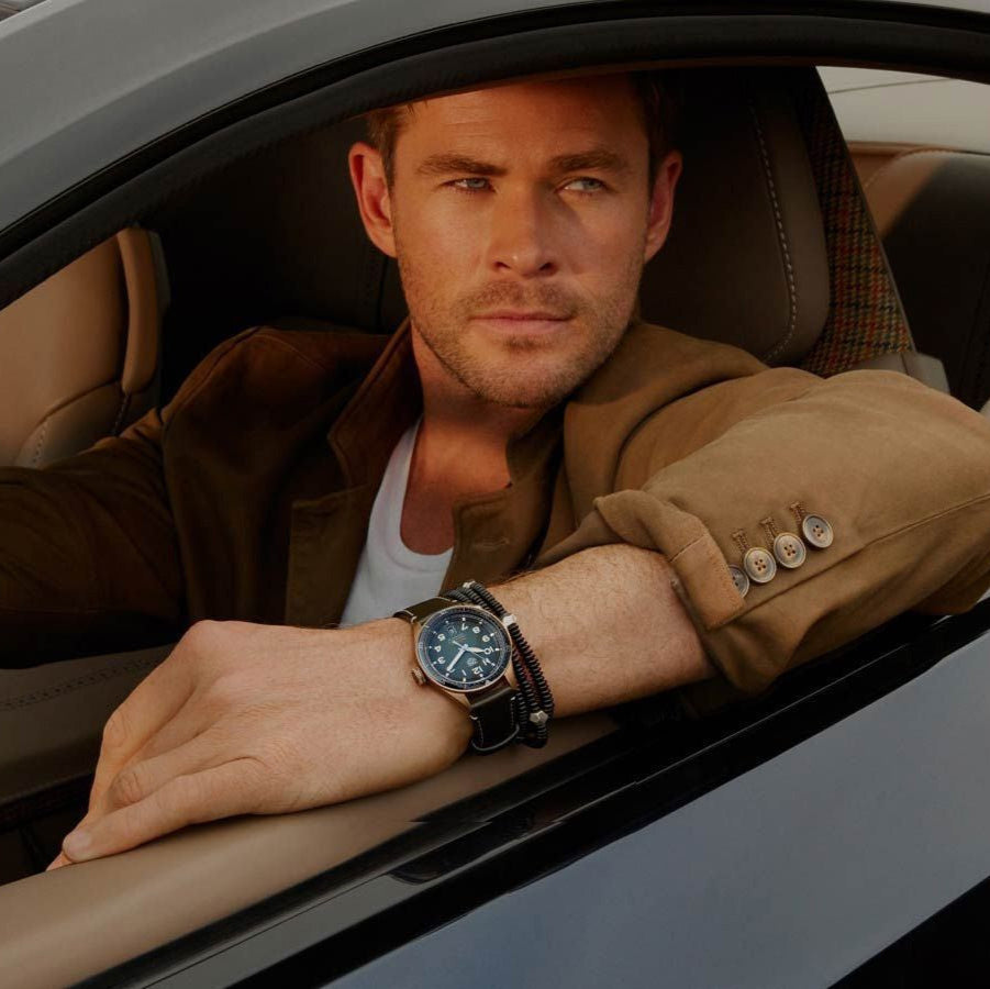 Tag Heuer Autavia Calibre 5 Automatic Olive Green Dial Green Leather Strap Watch for Men - WBE5190.FC8268 Buy Now By Tag Heuer