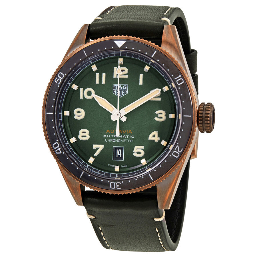 Tag Heuer Autavia Olive Green Dial Watch for Men - WBE5190.FC8268 Buy Now By Tag Heuer