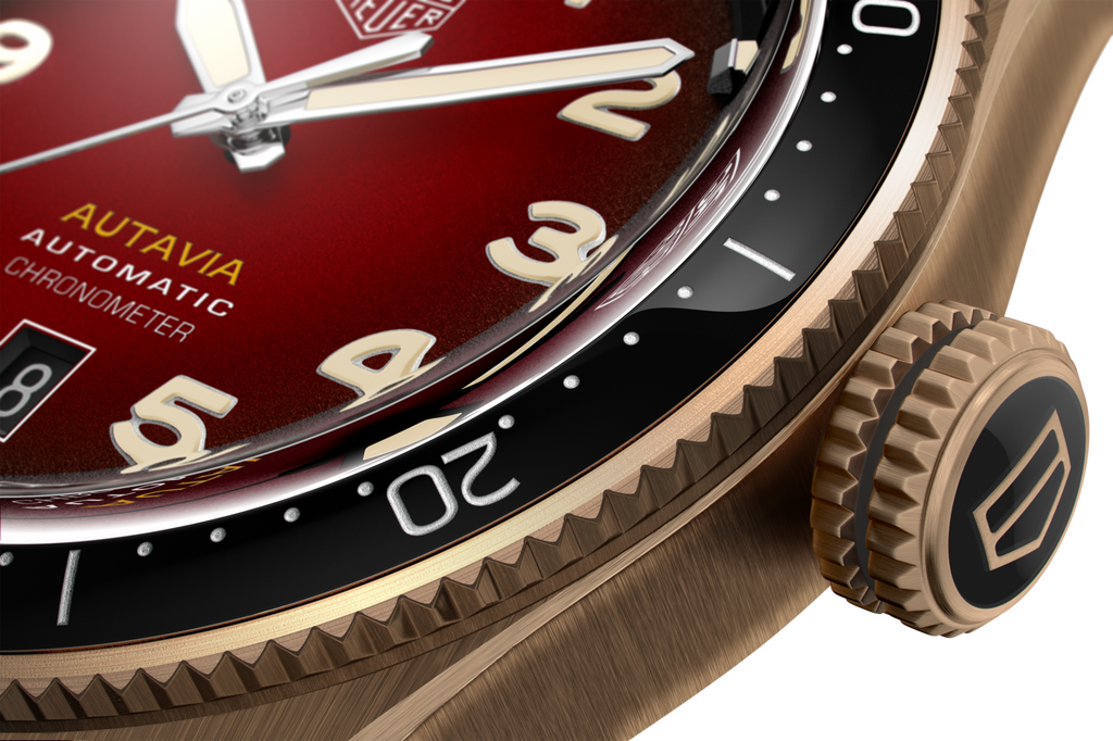 Tag Heuer Autavia Maroon Dial Watch for Men - WBE5193.FC8300 Buy Now By Tag Heuer