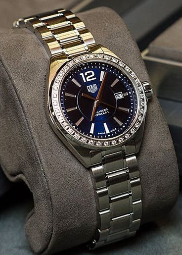 Tag Heuer Formula 1 Quartz Diamonds Blue Dial Silver Steel Strap Watch for Women - WBJ1316.BA0666 Buy Now By Tag Heuer