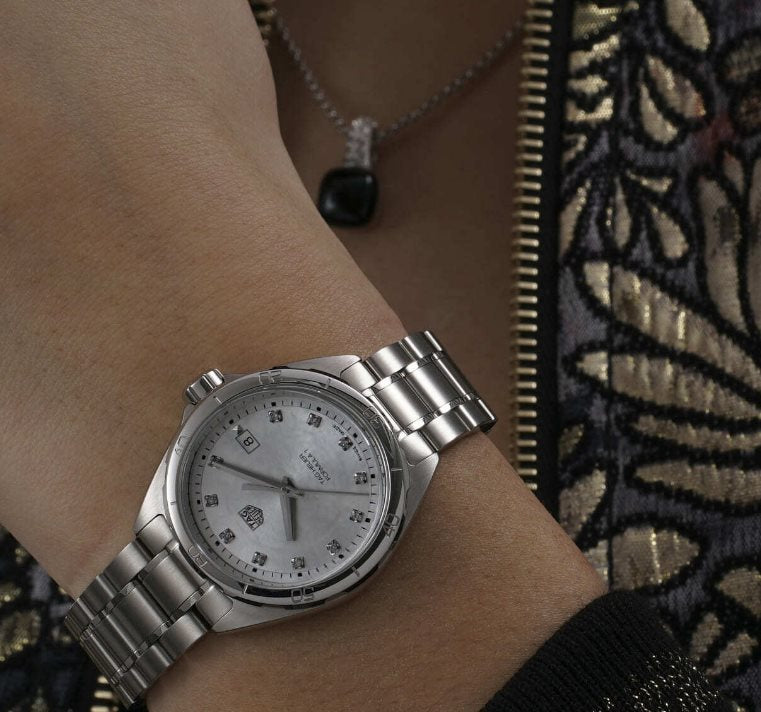 Tag Heuer Formula 1 White Mother of Pearl Dial Silver Steel Strap Watch for Women - WBJ1319.BA0666 Buy Now By Tag Heuer