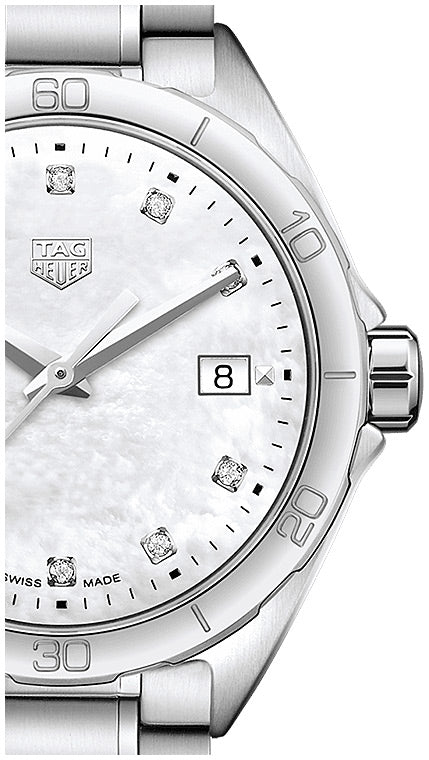 Tag Heuer Formula 1 White Mother of Pearl Dial Silver Steel Strap Watch for Women - WBJ1319.BA0666 Buy Now By Tag Heuer