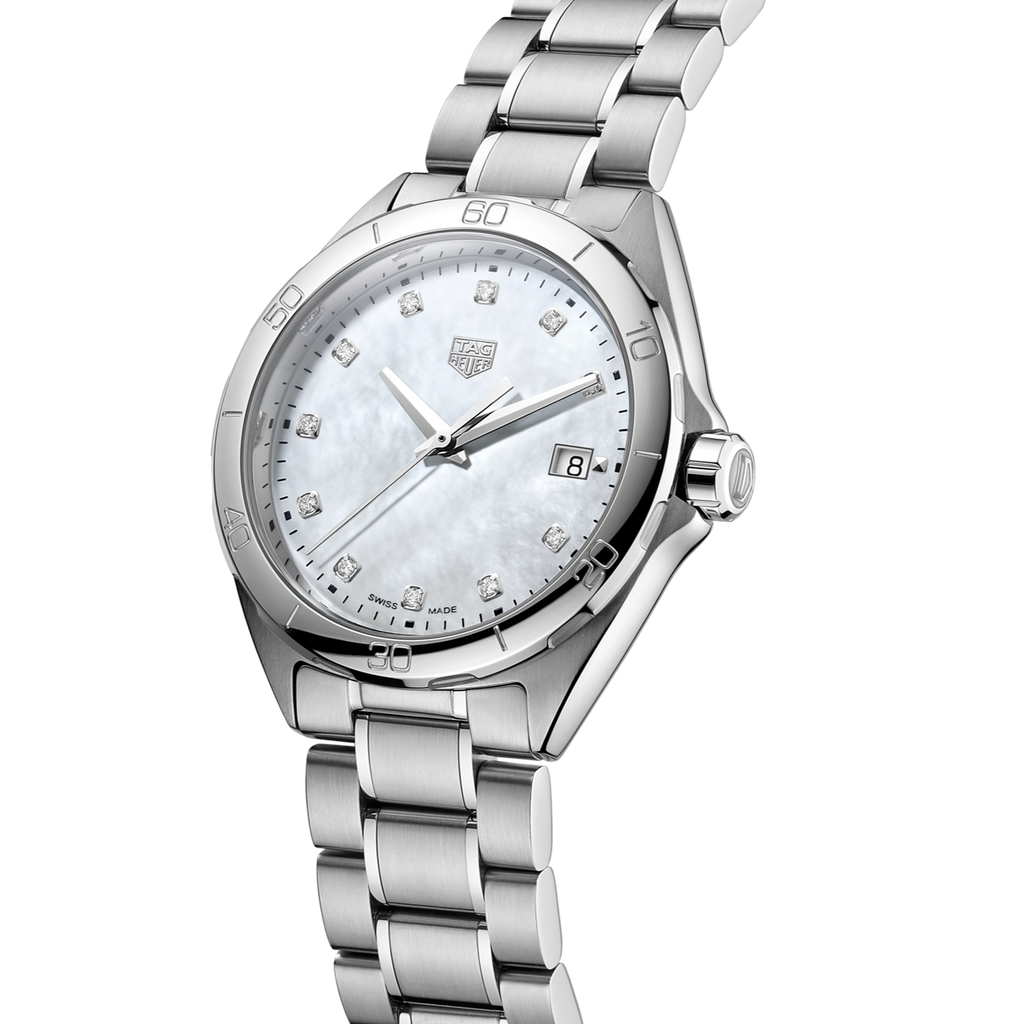 Tag Heuer Formula 1 White Mother of Pearl Dial Silver Steel Strap Watch for Women - WBJ1319.BA0666 Buy Now By Tag Heuer