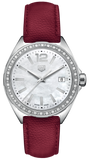 Tag Heuer Formula 1 Quartz Mother of Pearl Dial Red Leather Strap Watch for Women - WBJ131A.FC8253 Buy Now By Tag Heuer