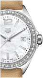 Tag Heuer Formula 1 Quartz Diamonds Mother of Pearl Dial Beige Leather Strap Watch for Women - WBJ131A.FC8254 Buy Now By Tag Heuer