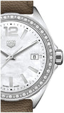 Tag Heuer Formula 1 Quartz Mother of Pearl Dial Brown Leather Strap Watch for Women - WBJ131A.FC8255 Buy Now By Tag Heuer
