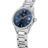 Tag Heuer Carrera Quartz Diamonds Blue Dial Silver Steel Strap Watch for Women - WAR1114.BA0601 Buy Now By Tag Heuer