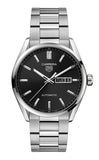 Tag Heuer Carrera Day Date Automatic Black Dial Silver Steel Strap Watch for Men - WBN2010.BA0640 Buy Now By Tag Heuer