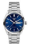 Tag Heuer Carrera Day Date Blue Dial Silver Steel Strap Watch for Women - WBN2012.BA0640 Buy Now By Tag Heuer