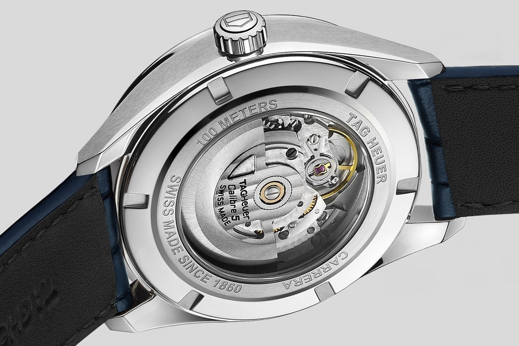 Tag Heuer Carrera Day Date Blue Dial Blue Leather Strap Watch for Men - WBN2012.FC6502 Buy Now By Tag Heuer