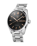 Tag Heuer Carrera Day Date Black Dial Silver Steel Strap Watch for Men - WBN2013.BA0640 Buy Now By Tag Heuer
