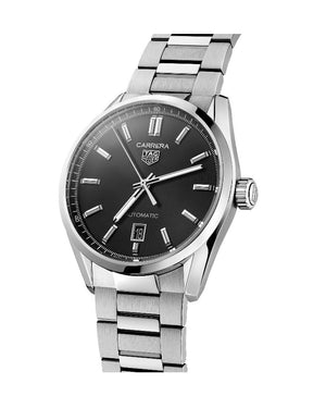 Tag Heuer Carrera Date Black Dial Silver Steel Strap Watch for Men - WBN2110.BA0639 Buy Now By Tag Heuer