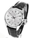 Tag Heuer Carrera Date Silver Dial Black Leather Strap Watch for Men - WBN2111.FC6505 Buy Now By Tag Heuer
