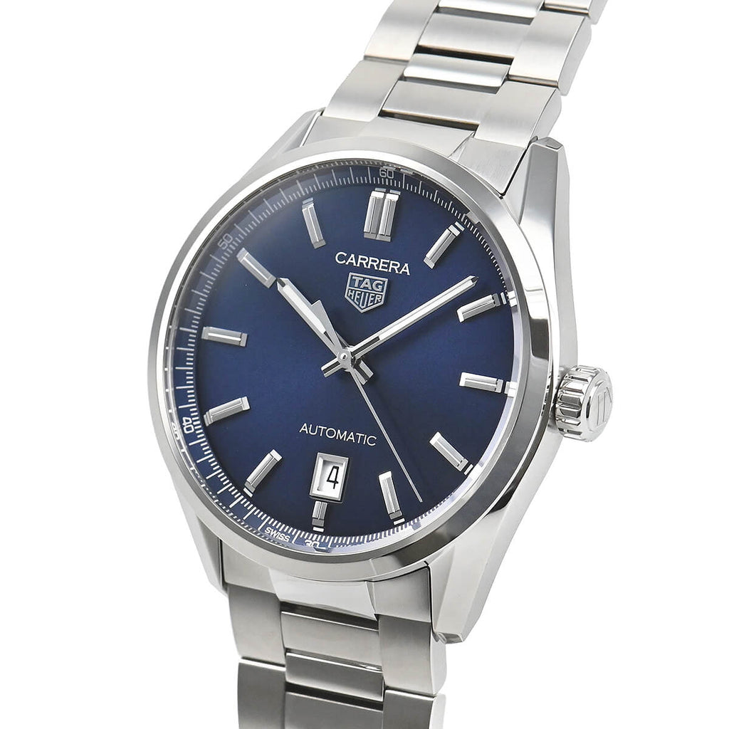 Tag Heuer Carrera Date Blue Dial Silver Steel Strap Watch for Men - WBN2112.BA0639 Buy Now By Tag Heuer