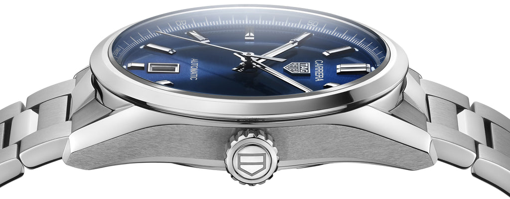 Tag Heuer Carrera Date Blue Dial Silver Steel Strap Watch for Men - WBN2112.BA0639 Buy Now By Tag Heuer