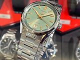 Tag Heuer Carrera Date Automatic 18K Green Dial Silver Steel Strap Watch for Women - WBN2312.BA0001 Buy Now By Tag Heuer