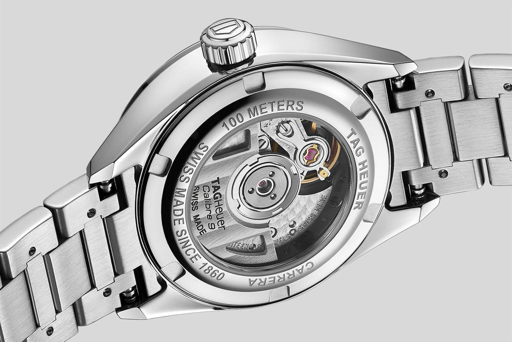 Tag Heuer Carrera Date Diamonds Mother of Pearl Dial Silver Steel Strap Watch for Women - WBN2414.BA0621 Buy Now By Tag Heuer