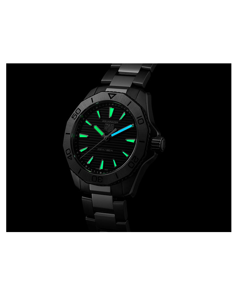 Tag Heuer Aquaracer Professional 200 Quartz Black Dial Silver Steel Strap Watch for Men - WBP1110.BA0627 Buy Now By Tag Heuer