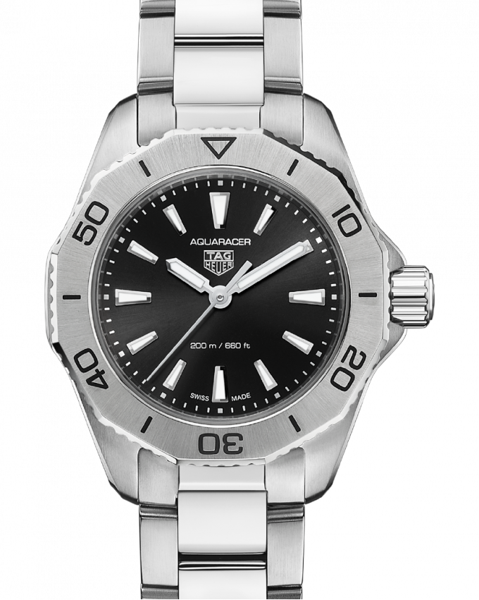 Tag Heuer Aquaracer Professional 200 Quartz Black Dial Silver Steel Strap Watch for Women - WBP1410.BA0622 Buy Now By Tag Heuer