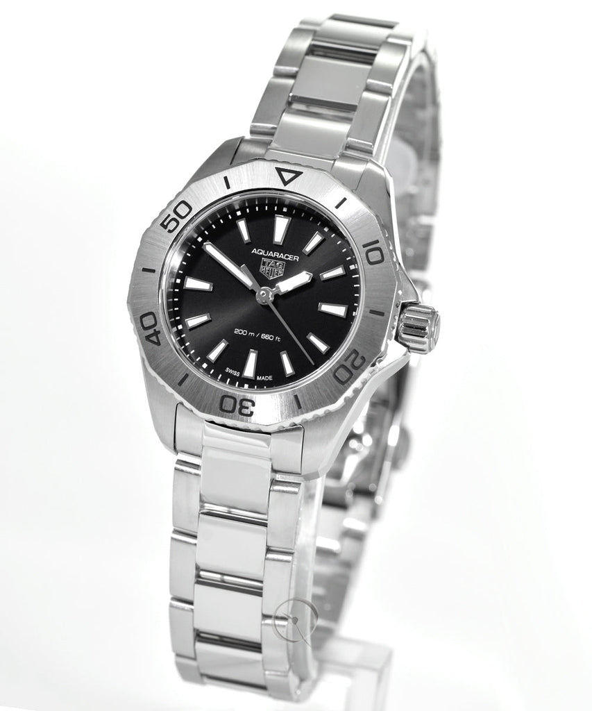 Tag Heuer Aquaracer Professional 200 Quartz Black Dial Silver Steel Strap Watch for Women - WBP1410.BA0622 Buy Now By Tag Heuer