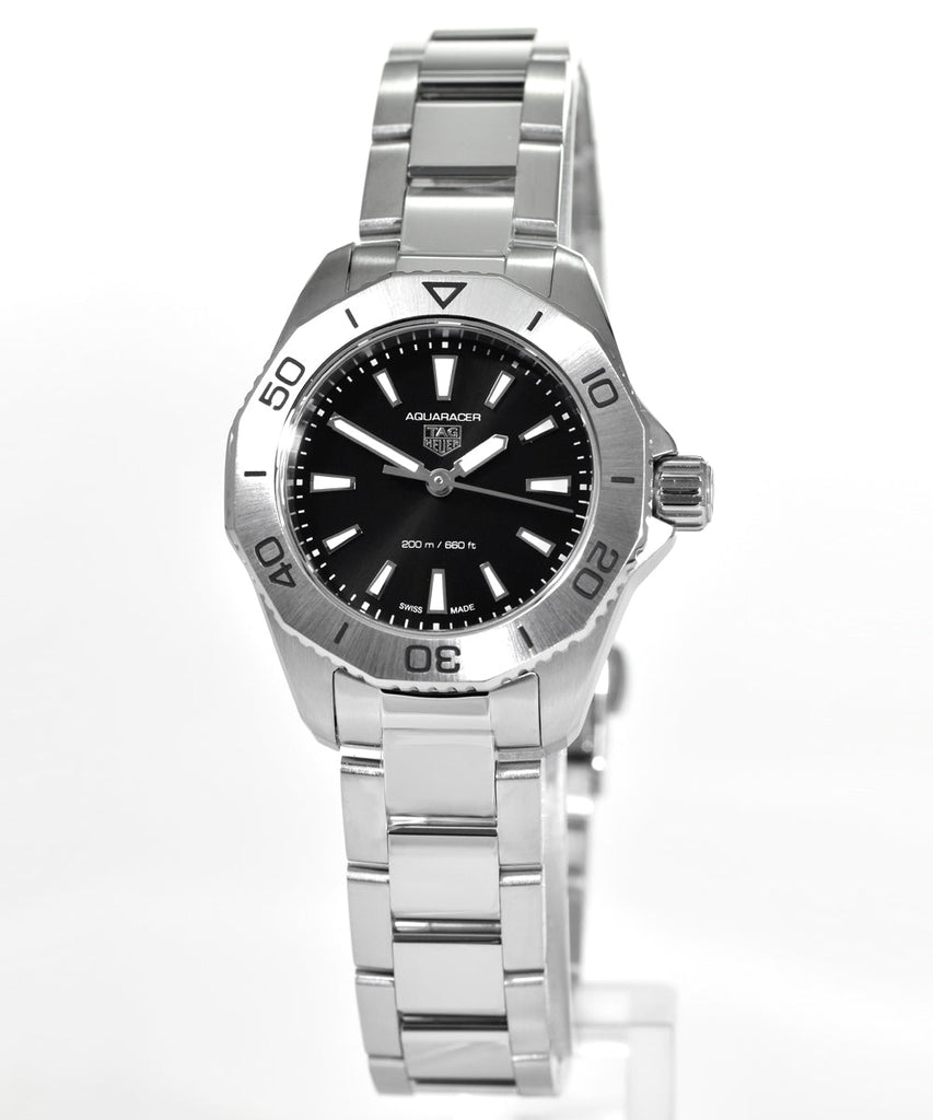 Tag Heuer Aquaracer Professional 200 Quartz Black Dial Silver Steel Strap Watch for Women - WBP1410.BA0622 Buy Now By Tag Heuer
