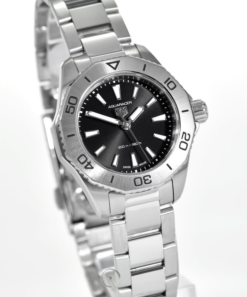 Tag Heuer Aquaracer Professional 200 Quartz Black Dial Silver Steel Strap Watch for Women - WBP1410.BA0622 Buy Now By Tag Heuer