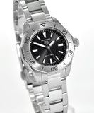Tag Heuer Aquaracer Professional 200 Quartz Black Dial Silver Steel Strap Watch for Women - WBP1410.BA0622 Buy Now By Tag Heuer