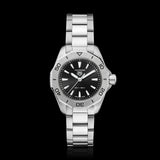 Tag Heuer Aquaracer Professional 200 Quartz Black Dial Silver Steel Strap Watch for Women - WBP1410.BA0622 Buy Now By Tag Heuer
