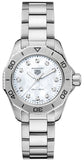 Tag Heuer Aquaracer Professional 200 Quartz Diamond Mother of Pearl Dial Silver Steel Strap Watch for Women - WBP1416.BA0622 Buy Now By Tag Heuer