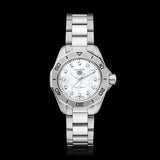 Tag Heuer Aquaracer Professional 200 Quartz Diamond Mother of Pearl Dial Silver Steel Strap Watch for Women - WBP1416.BA0622 Buy Now By Tag Heuer