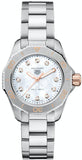 Tag Heuer Aquaracer Professional 200 Quartz Diamonds White Dial Silver Steel Strap Watch for Women - WBP1450.BA0622 Buy Now By Tag Heuer