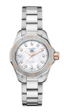 Tag Heuer Aquaracer Professional 200 Quartz Diamonds White Dial Silver Steel Strap Watch for Women - WBP1450.BA0622 Buy Now By Tag Heuer