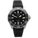 Tag Heuer Aquaracer Professional 300 Automatic Black Dial Black Rubber Strap Watch for Men - WBP201A.FT6197 Buy Now By Tag Heuer