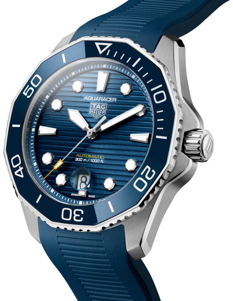 Tag Heuer Aquaracer Professional 300 Automatic Blue Dial Blue Rubber Strap Watch for Men - WBP201B.FT6198 Buy Now By Tag Heuer