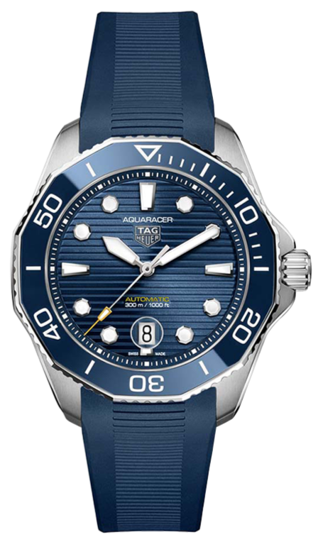 Tag Heuer Aquaracer Professional 300 Automatic Blue Dial Blue Rubber Strap Watch for Men - WBP201B.FT6198 Buy Now By Tag Heuer