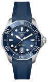 Tag Heuer Aquaracer Professional 300 Automatic Blue Dial Blue Rubber Strap Watch for Men - WBP201B.FT6198 Buy Now By Tag Heuer