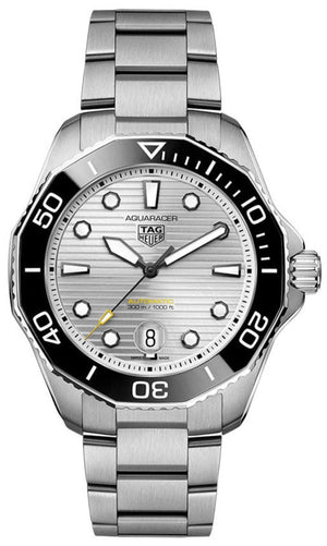 Tag Heuer Aquaracer Professional 300 Automatic Silver Dial Silver Steel Strap Watch for Men - WBP201C.BA0632 Buy Now By Tag Heuer