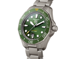 Tag Heuer Aquaracer Professional 300 Automatic Green Dial Silver Steel Strap Watch for Men - WBP208B.BF0631 Buy Now By Tag Heuer