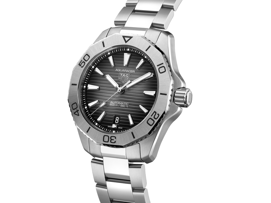 Tag Heuer Aquaracer Professional 200 Automatic Black Dial Silver Steel Strap Watch for Men - WBP2110.BA0627 Buy Now By Tag Heuer