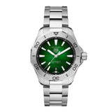 Tag Heuer Aquaracer Professional 200 Automatic Green Dial Silver Steel Strap Watch for Men - WBP2115.BA0627 Buy Now By Tag Heuer
