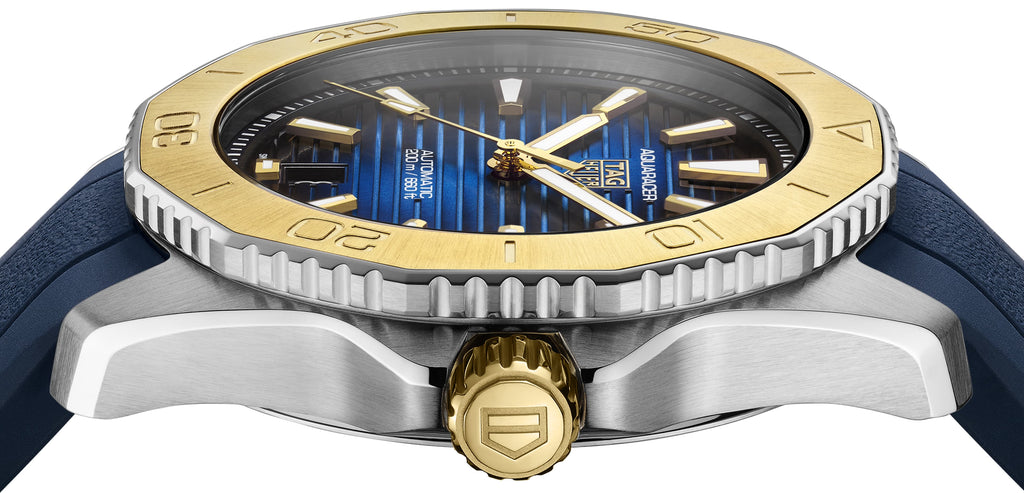 Tag Heuer Aquaracer Professional 200 Automatic Blue Dial Blue Rubber Strap Watch for Men - WBP2150.FT6210 Buy Now By Tag Heuer