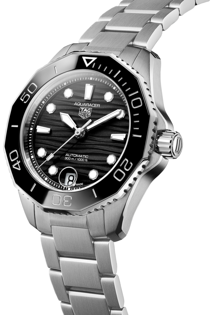 Tag Heuer Aquaracer Professional 300 Automatic Black Dial Silver Steel Strap Watch for Women - WBP231D.BA0626 Buy Now By Tag Heuer