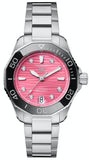 Tag Heuer Aquaracer Professional 300 Automatic Diamonds Pink Dial Silver Steel Strap Watch for Women - WBP231J.BA0618 Buy Now By Tag Heuer