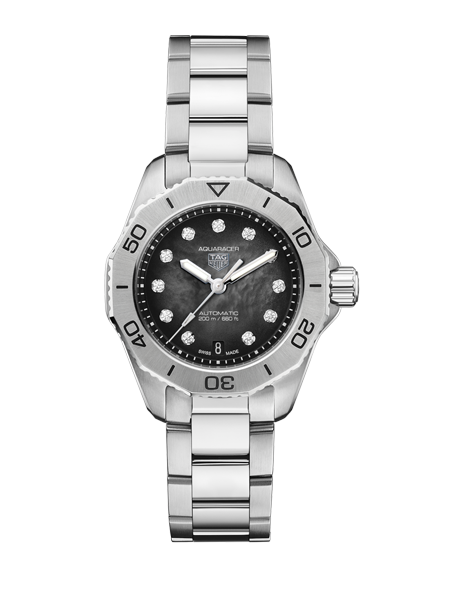 Tag Heuer Aquaracer Professional 200 Automatic Black Dial Silver Steel Strap Watch for Men - WBP2410.BA0622 Buy Now By Tag Heuer