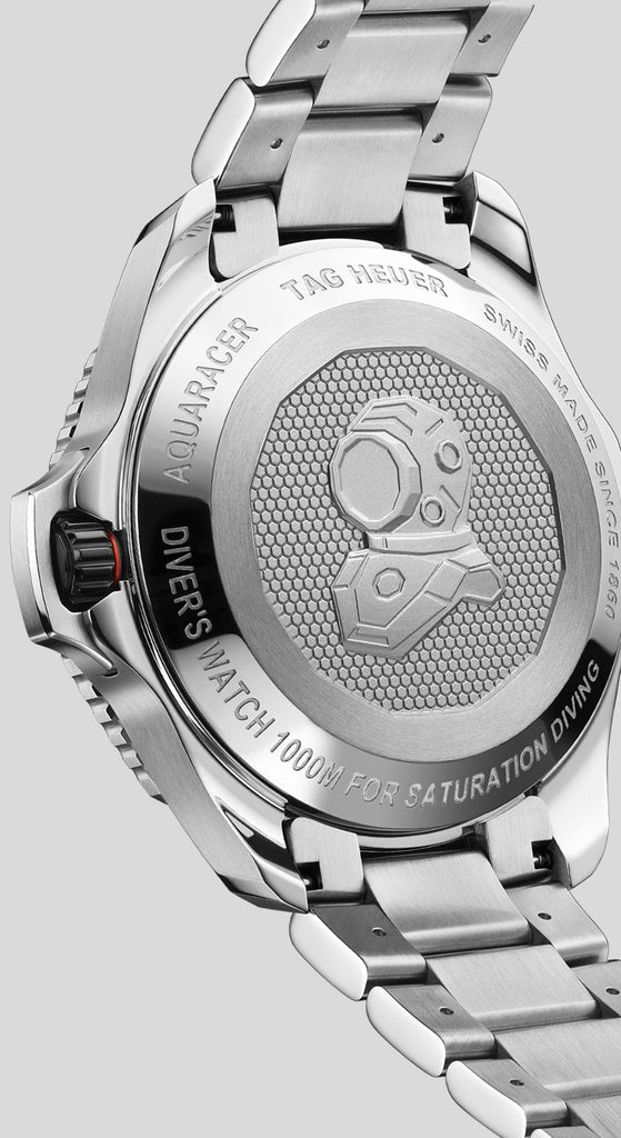 Tag Heuer Aquaracer Professional 1000 Superdiver Automatic Black Dial Silver Steel Strap Watch for Men - WBP5A8A.BF0619 Buy Now By Tag Heuer