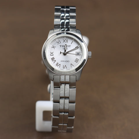 Tissot T Classic PR100 Silver Dial Silver Steel Strap Watch For Women - T049.210.11.033.00 Buy Now By Tissot