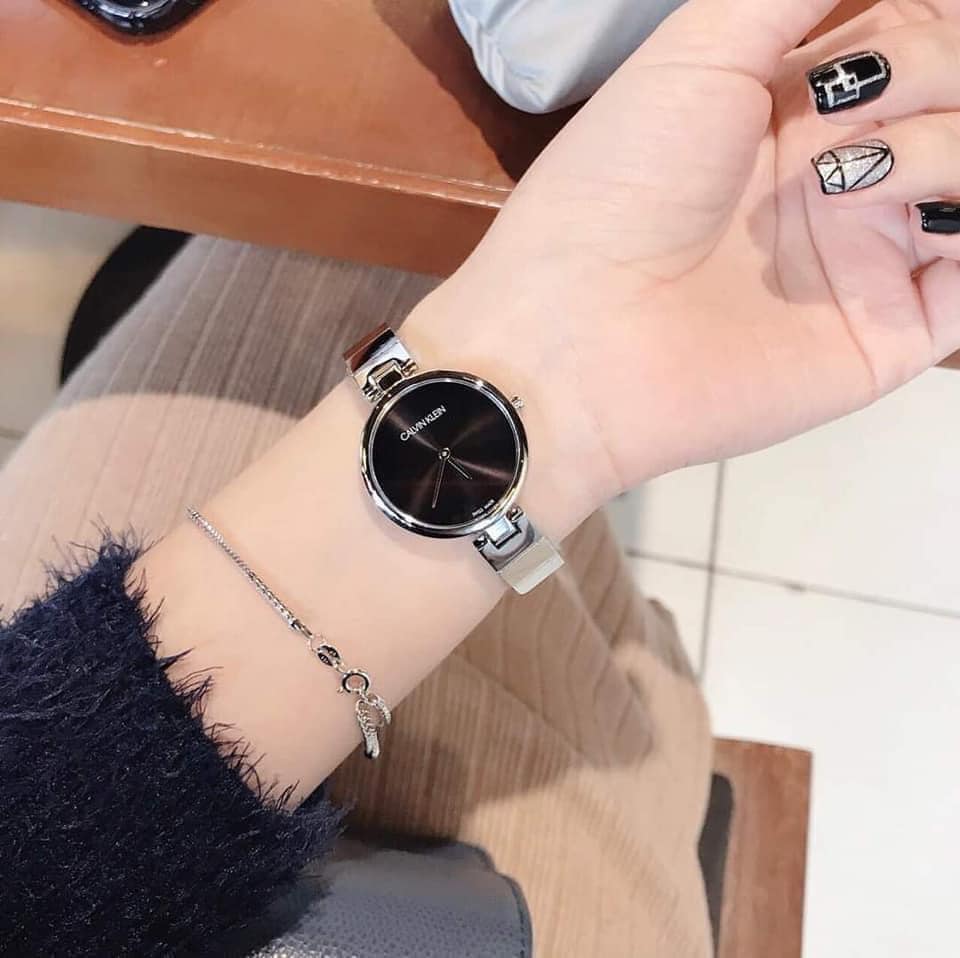 Calvin Klein Authentic Black Dial Silver Steel Strap Watch for Women - K8G23141 Buy Now By Calvin Klein