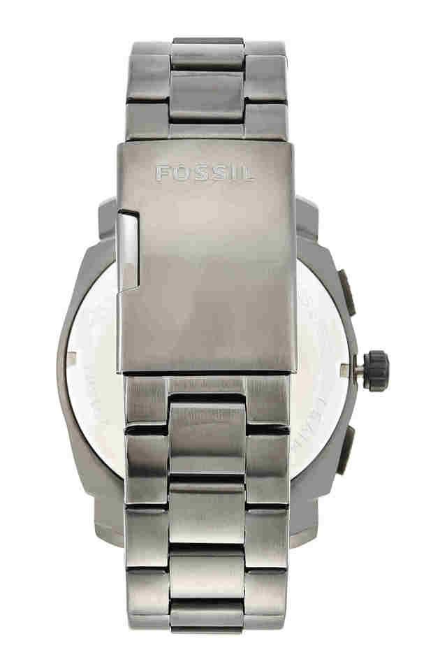Fossil Machine Chronograph Brown Dial Grey Steel Strap Watch for Men - FS4931 Buy Now By Fossil