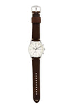 Fossil The Commuter White Dial Brown Leather Strap Watch for Men - FS5402 Buy Now By Fossil